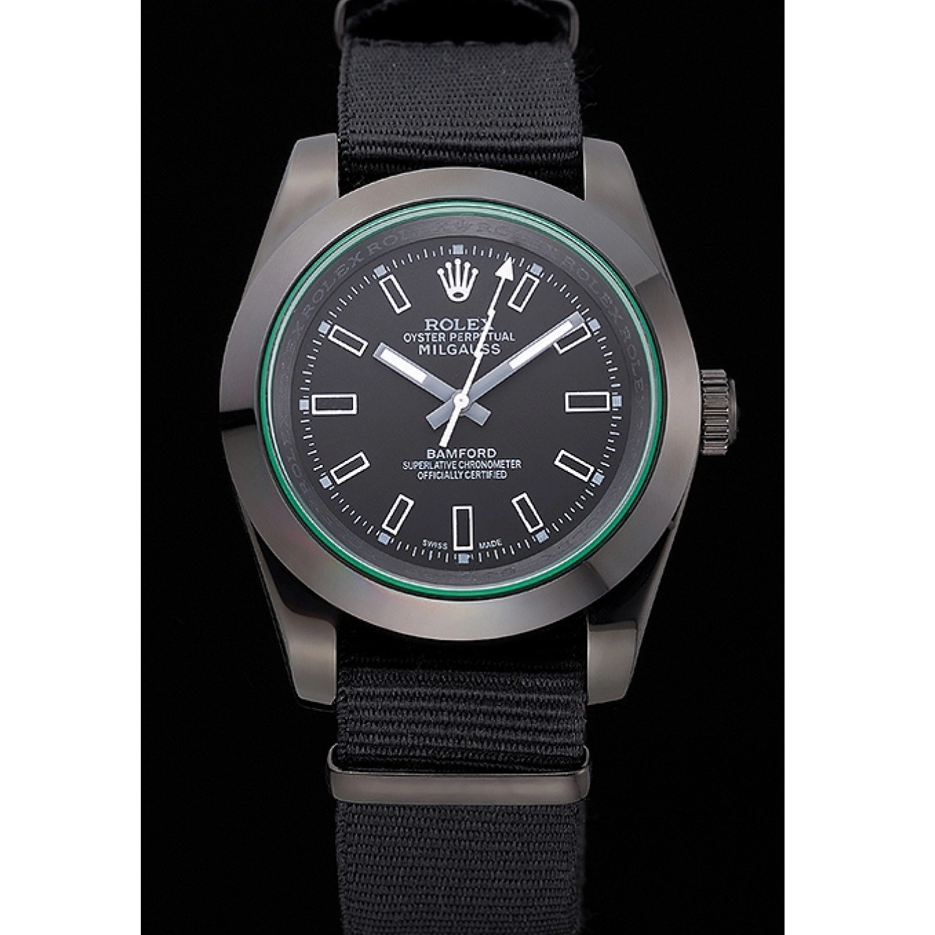 Best AAA Replica Sites Nylon Black Strap 622001 Milgauss Bamford Rolex 0614